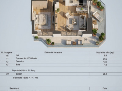 Apartament 2 camere – Marina Tower – foto 5