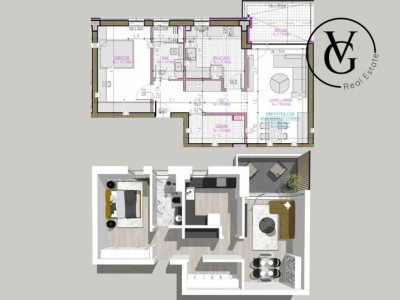 Apartament cu 2 camere spatios | in complexul rezidential Blue Bike EDEN – foto 2
