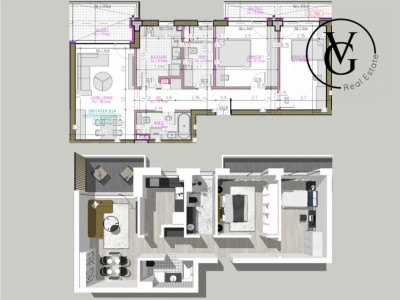 Apartament 3 camere | Complex rezidential – Blue Bike EDEN | – foto 2